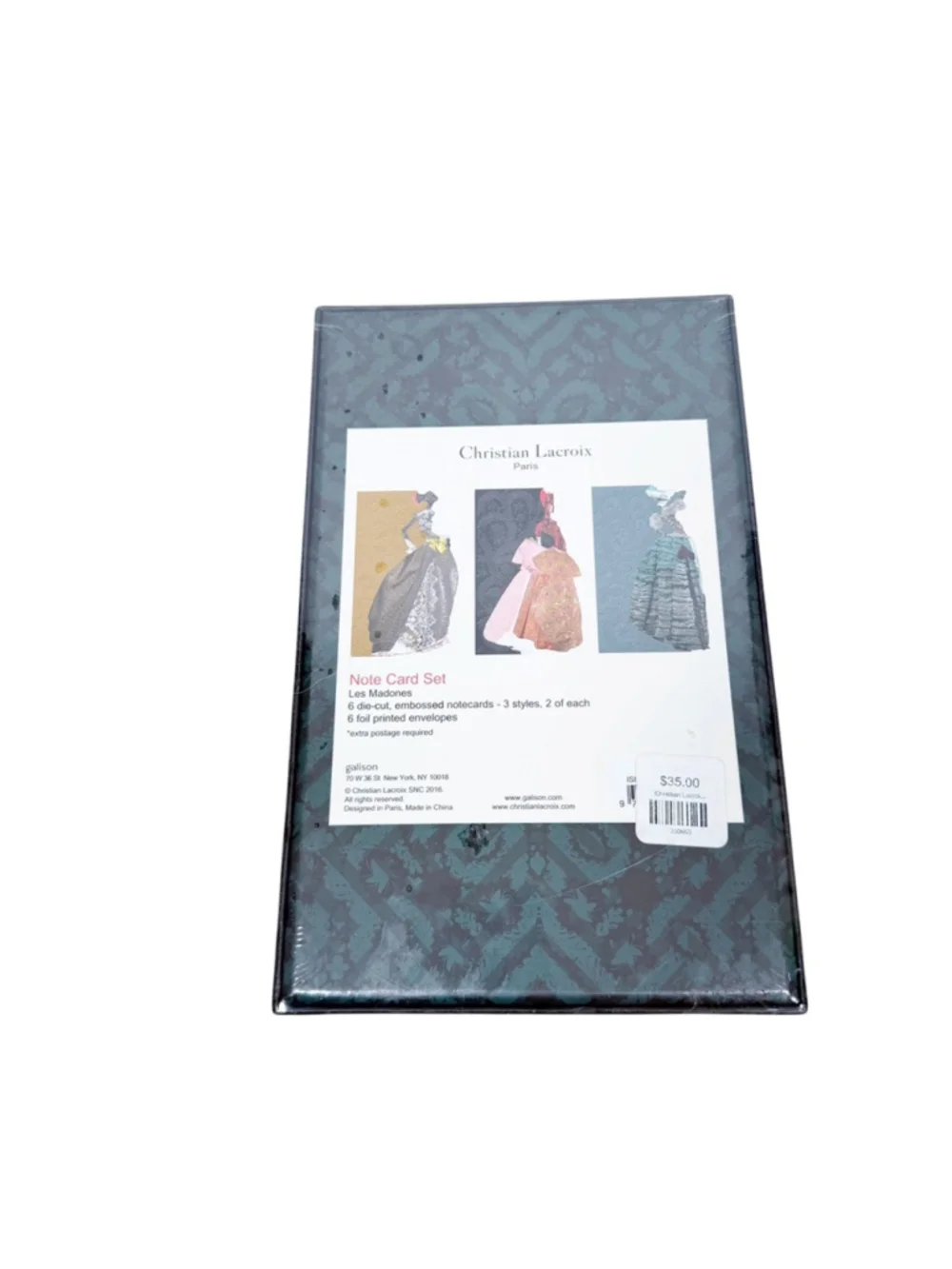 Christian Lacroix Les Madones Notecards Sealed Box 6 Diecut Cards Foil Envelopes